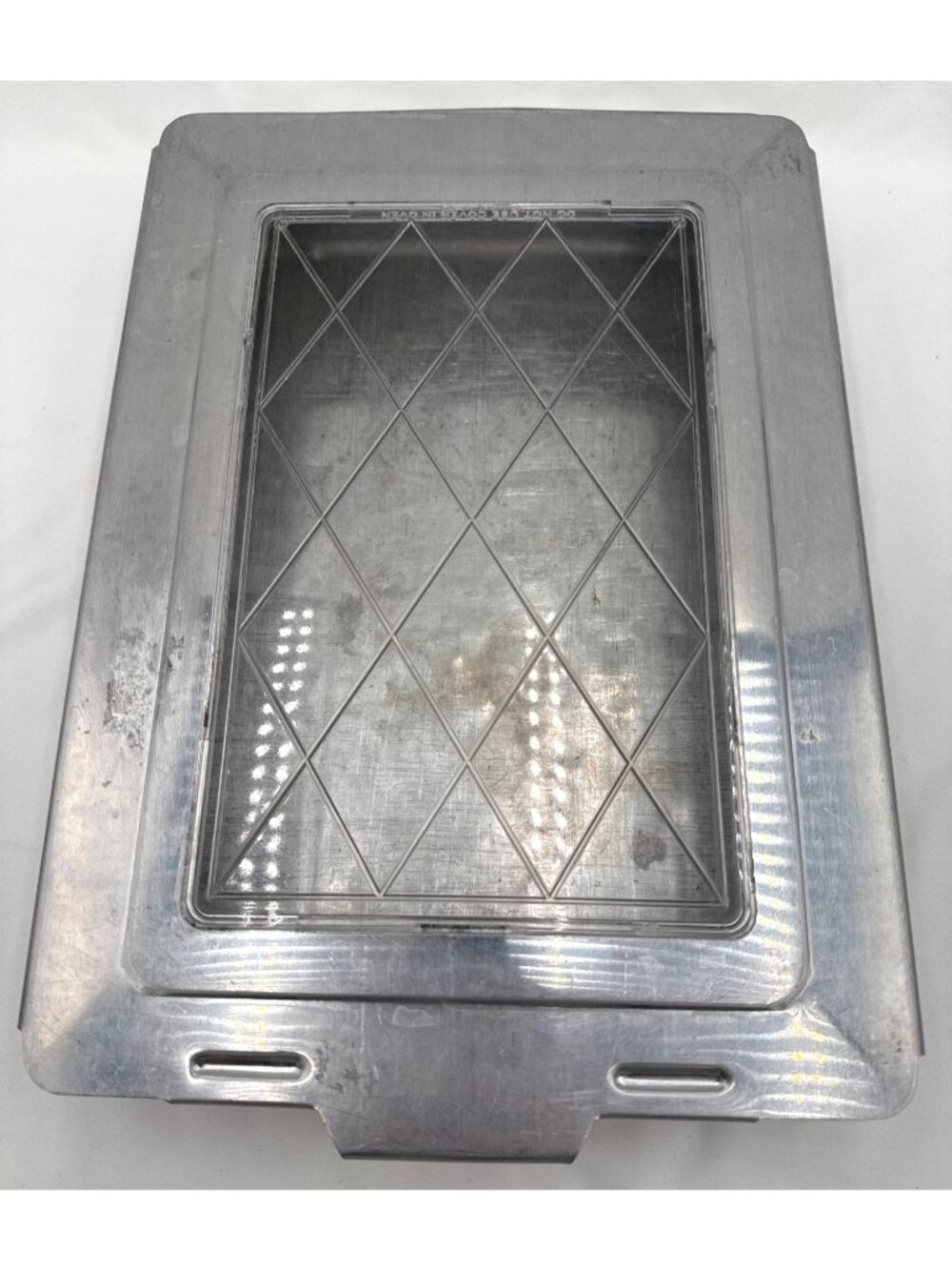 Aluminum Baking Pan With Lid 12 3/4" X 9" X 2 1/4" Durable Rectangular Design